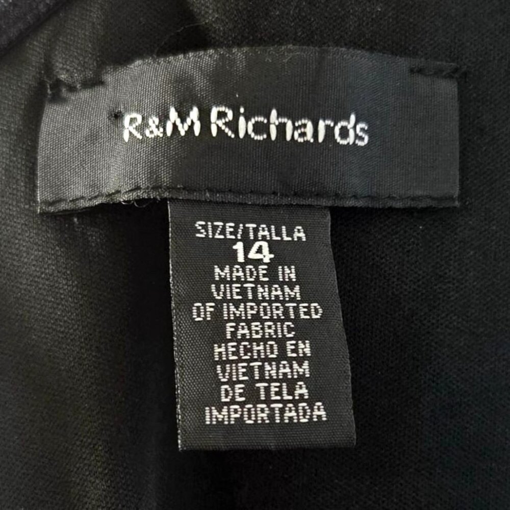 R&M Richards Asymmetrical Caplet Womens Jumpsuit with Rhinestone Strap Size 14 - Picture 6 of 8